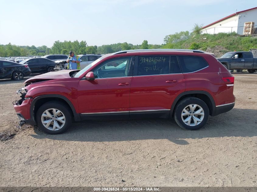 2018 Volkswagen Atlas 3.6L V6 Sel VIN: 1V2MR2CA8JC518864 Lot: 39426524