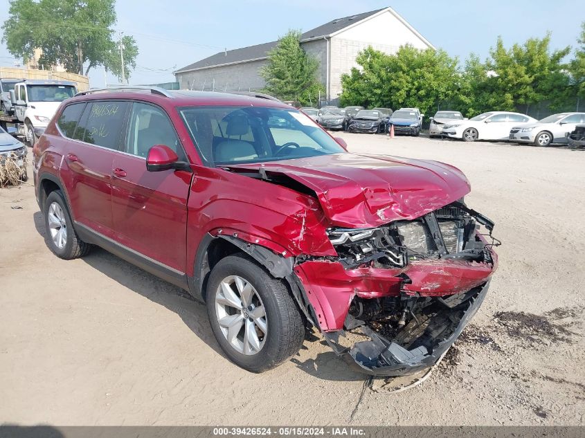 2018 Volkswagen Atlas 3.6L V6 Sel VIN: 1V2MR2CA8JC518864 Lot: 39426524