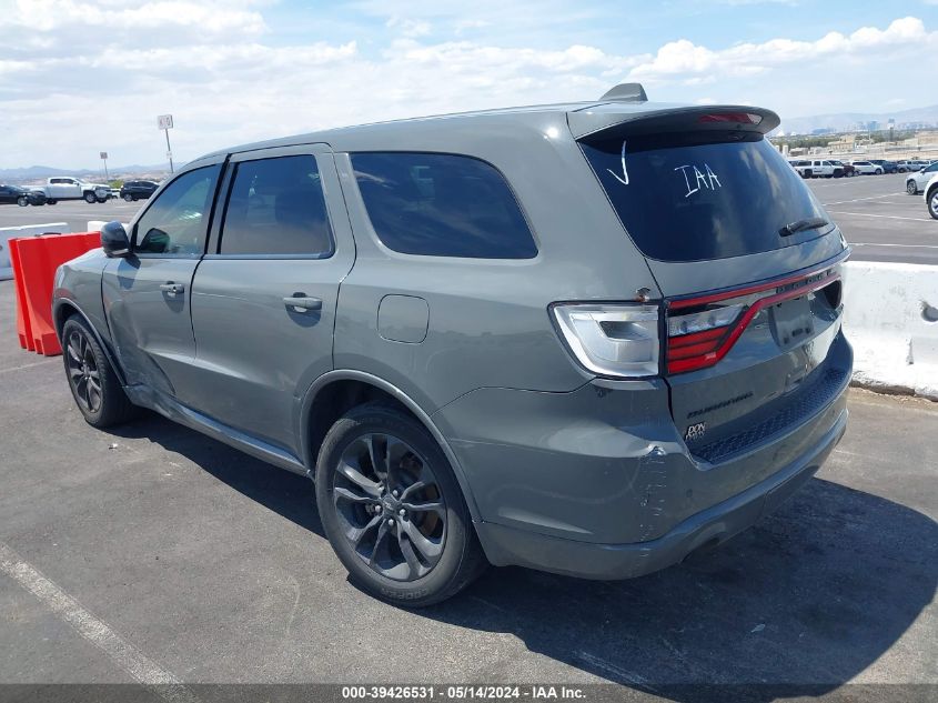 2021 Dodge Durango Gt Plus Rwd VIN: 1C4RDHDG7MC791455 Lot: 39426531