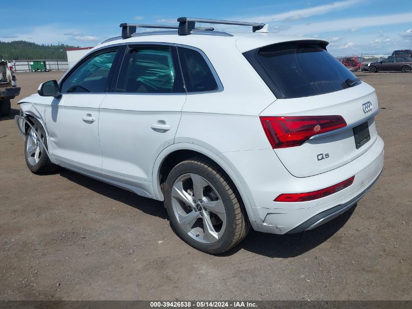 2021 Audi Q5 Premium Plus 45 Tfsi Quattro S Tronic VIN: WA1BAAFY7M2045711 Lot: 39426538