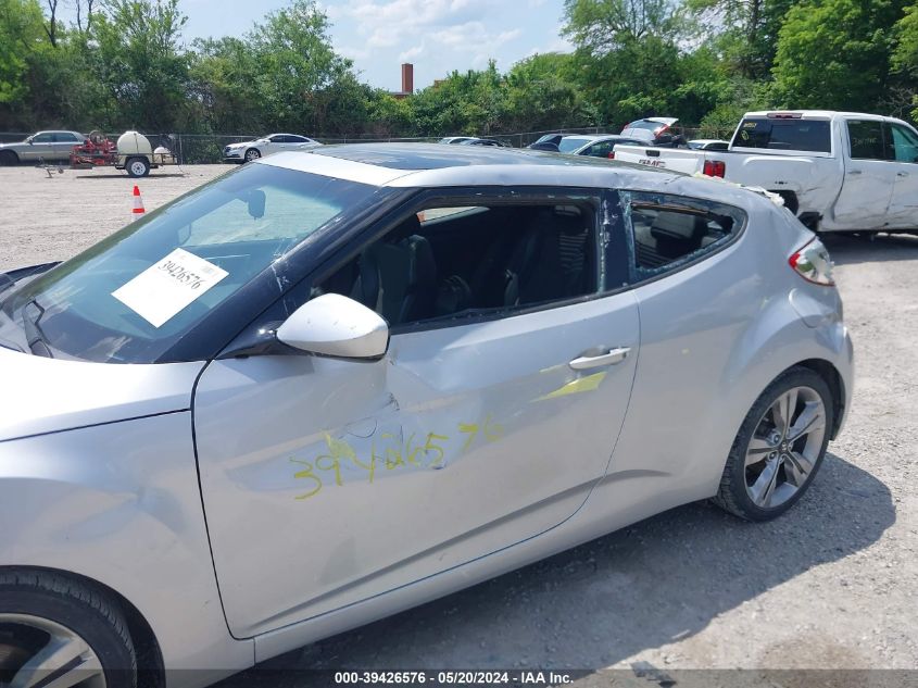 2016 Hyundai Veloster VIN: KMHTC6AD4GU301376 Lot: 39426576