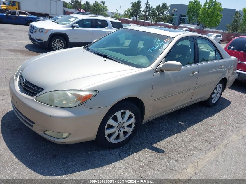 2003 Toyota Camry Xle V6 VIN: 4T1BF30K33U549842 Lot: 39426591