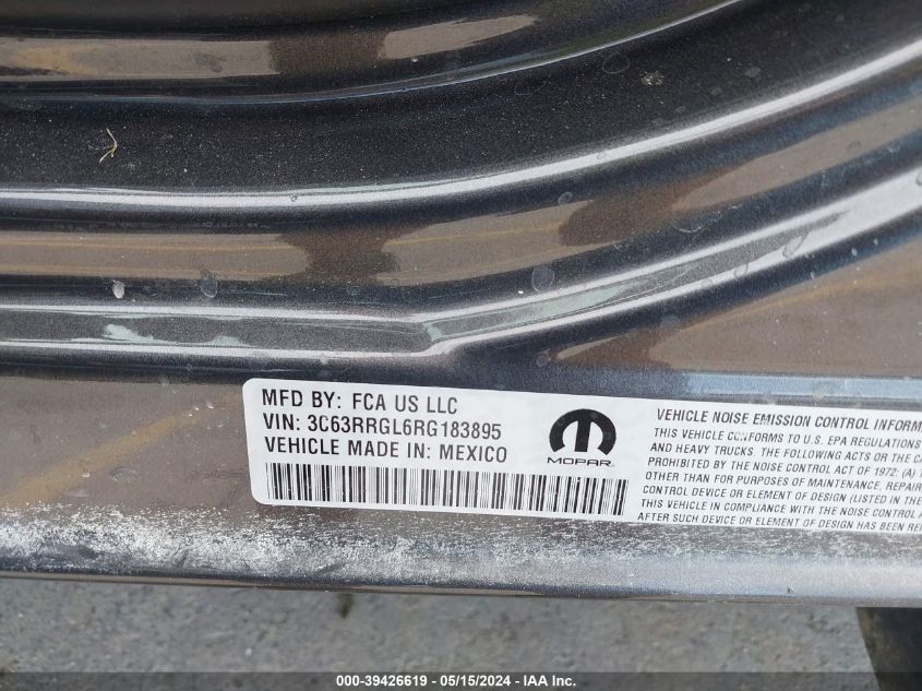 2024 Ram 3500 Tradesman 4X4 8' Box VIN: 3C63RRGL6RG183895 Lot: 39426619