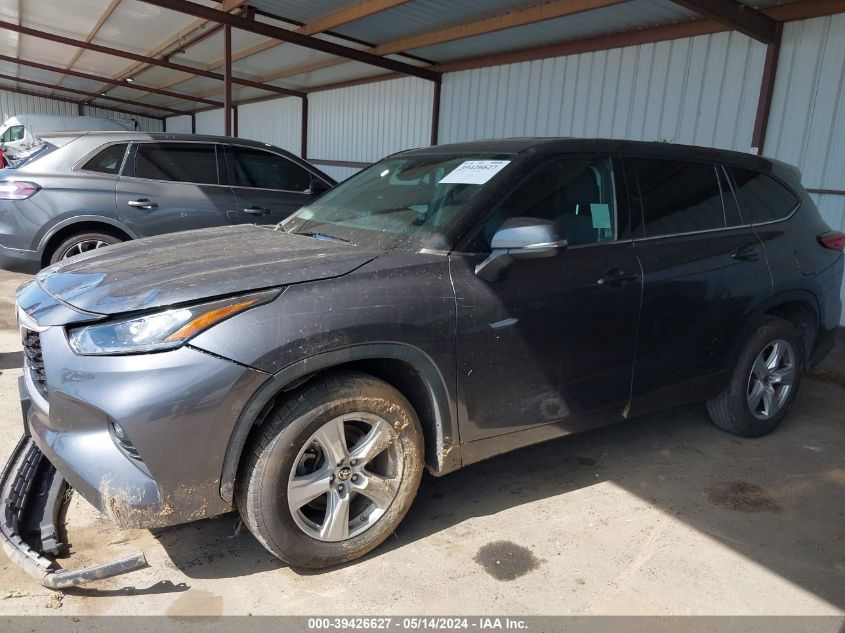2020 Toyota Highlander Le VIN: 5TDZZRAH8LS506988 Lot: 39426627