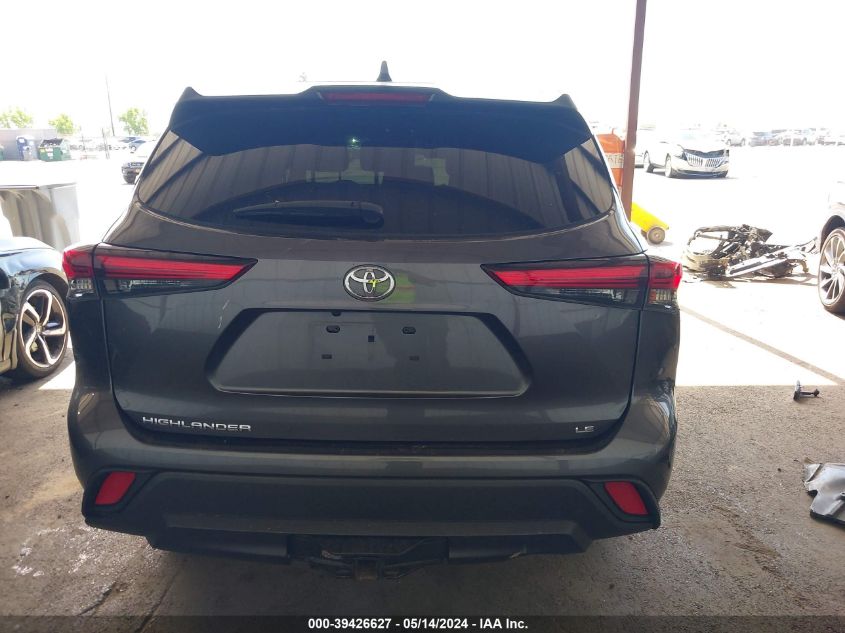 2020 Toyota Highlander Le VIN: 5TDZZRAH8LS506988 Lot: 39426627