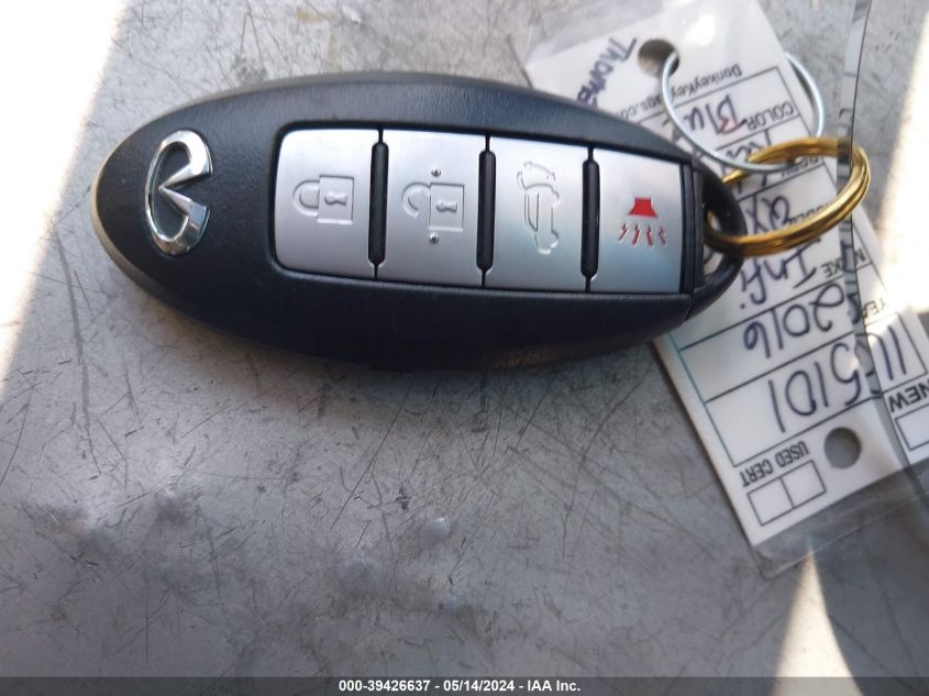 2016 Infiniti Qx70 VIN: JN8CS1MW8GM751463 Lot: 39426637