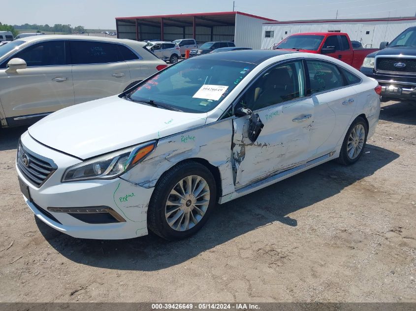 2015 Hyundai Sonata Limited VIN: 5NPE34AF2FH101141 Lot: 39426649