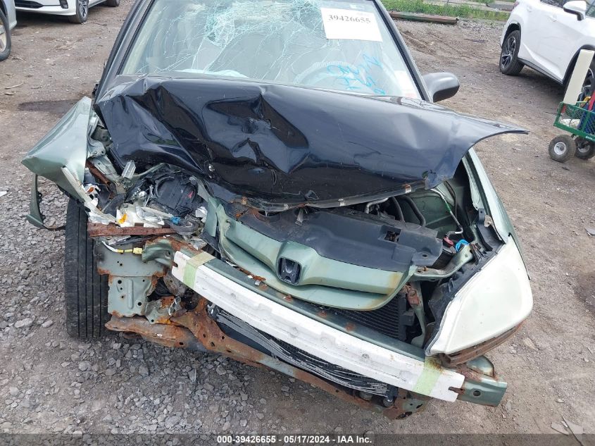 2004 Honda Civic Lx VIN: 1HGES16554L021019 Lot: 39426655