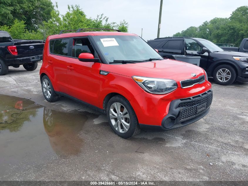 2015 Kia Soul + VIN: KNDJP3A53F7812520 Lot: 39426681