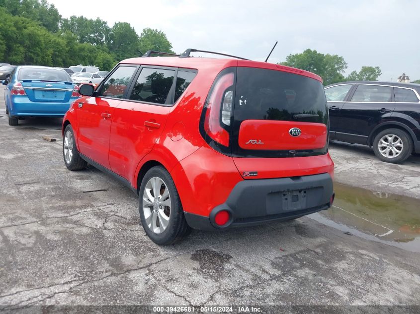 2015 Kia Soul + VIN: KNDJP3A53F7812520 Lot: 39426681