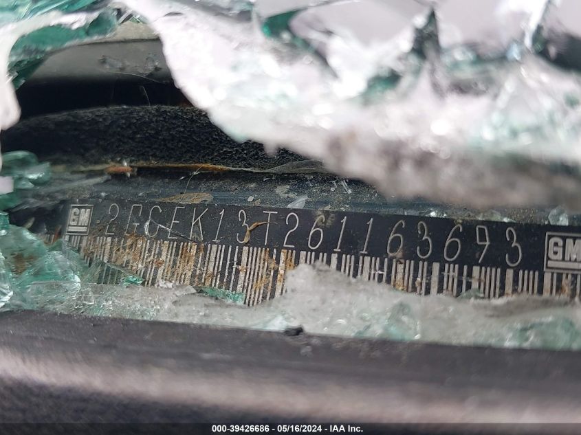 2006 Chevrolet Silverado 1500 Lt1 VIN: 2GCEK13T261163693 Lot: 39426686