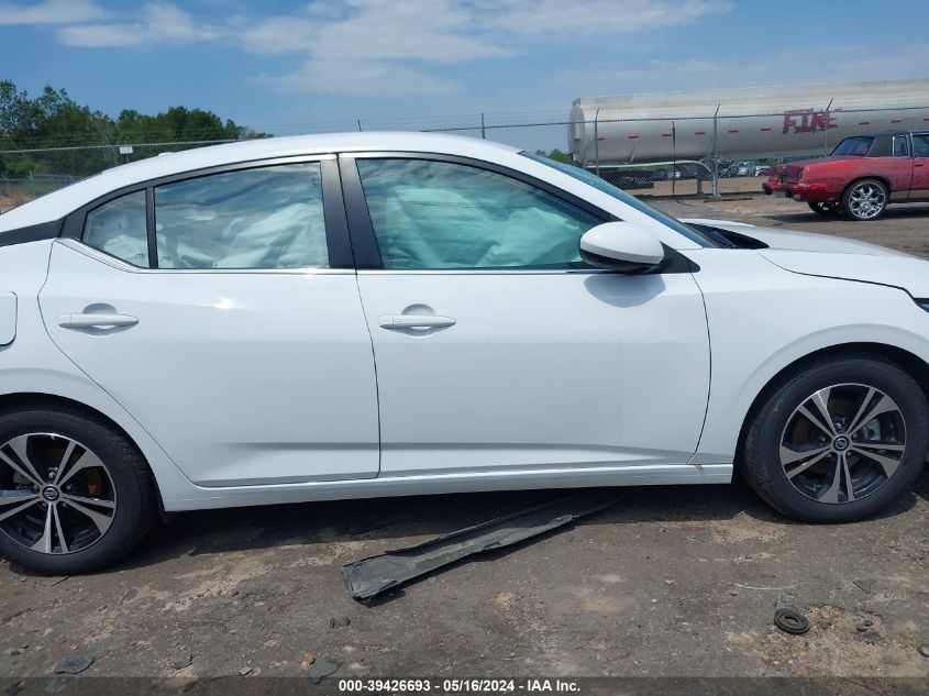 2022 Nissan Sentra Sv VIN: 3N1AB8CVXNY292339 Lot: 39426693