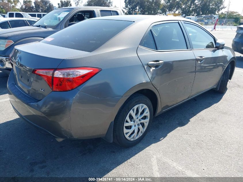 2018 Toyota Corolla Le VIN: 5YFBURHE8JP800182 Lot: 39426741