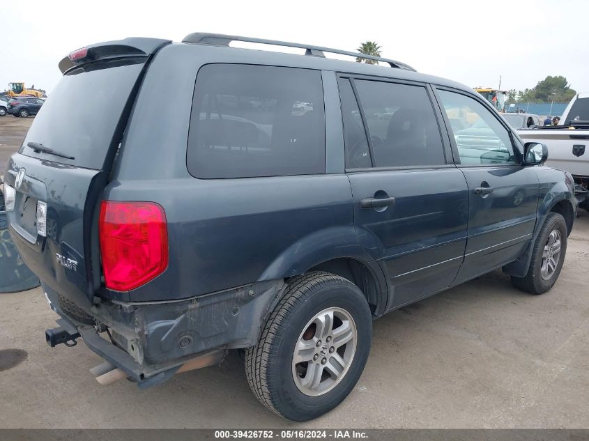 2005 Honda Pilot Ex-L VIN: 2HKYF18505H530583 Lot: 39426752