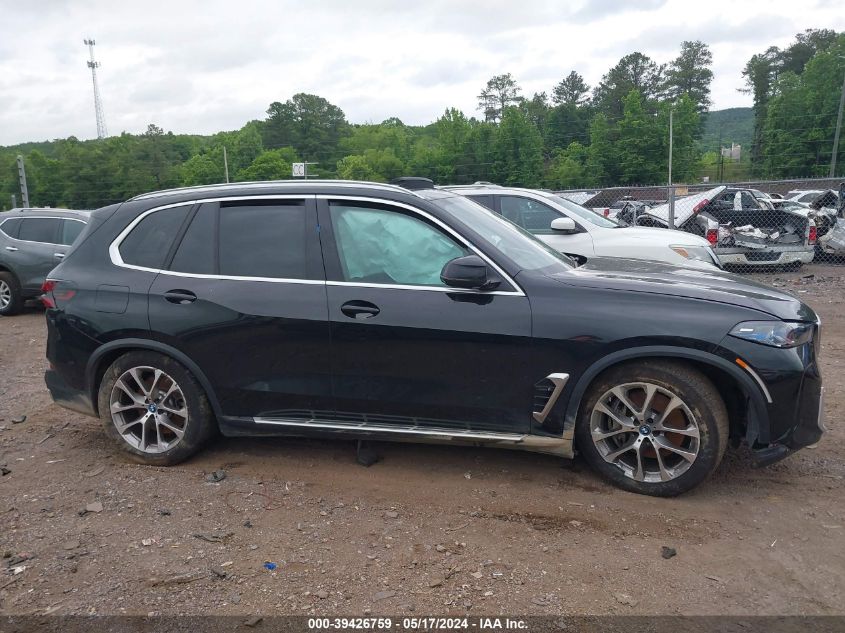 2024 BMW X5 xDrive50E VIN: 5UX43EU05R9U24314 Lot: 39426759