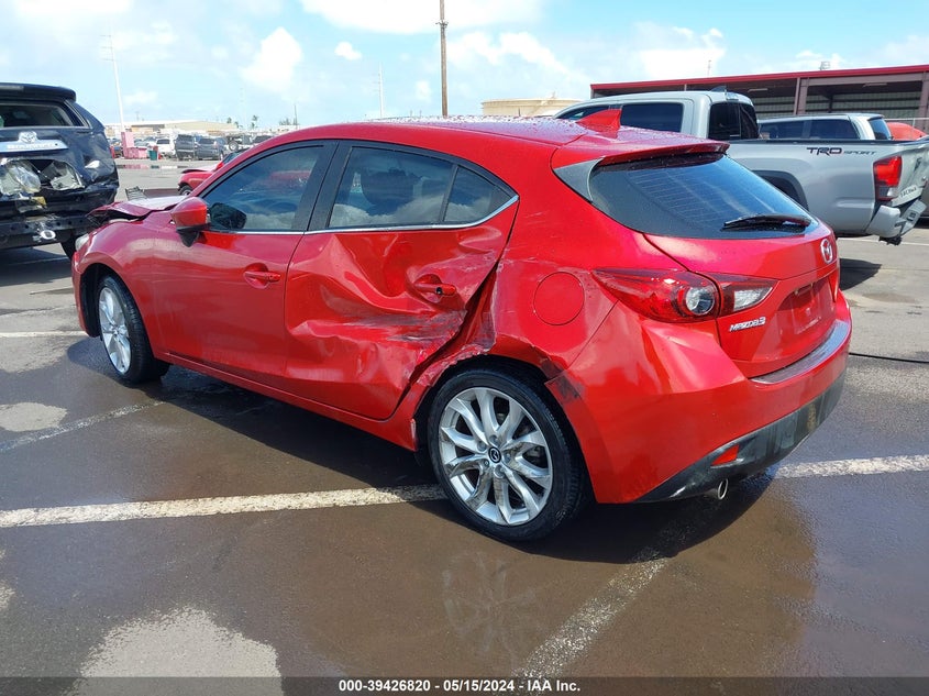 Vin: jm1bm1m37g1290393, lot: 39912045, mazda mazda3 s touring 20163