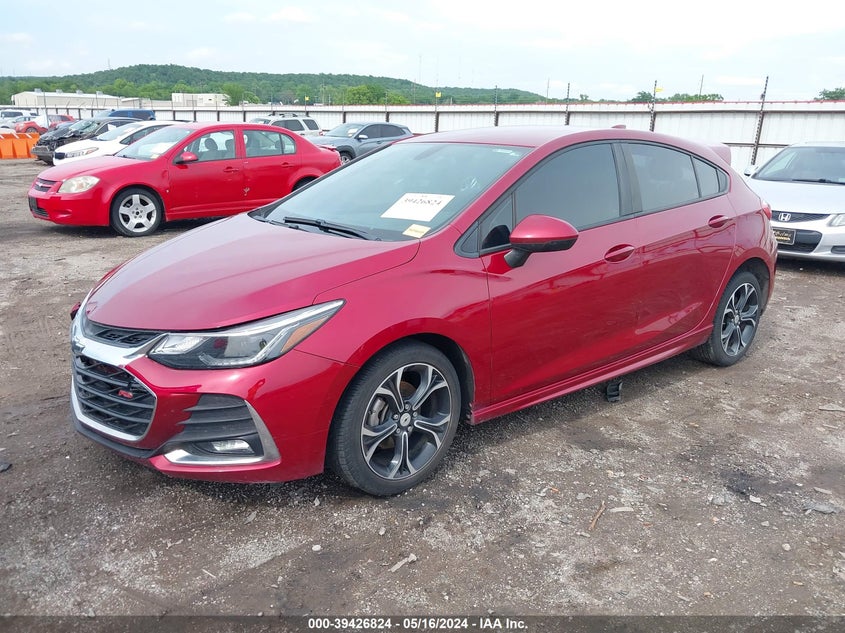 2019 CHEVROLET CRUZE LT - 3G1BE6SM1KS529992