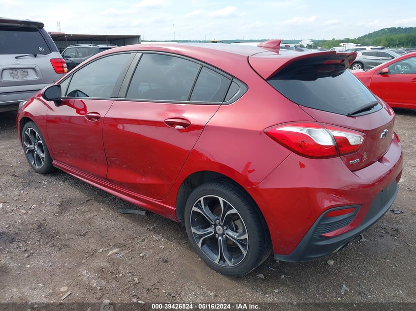 2019 CHEVROLET CRUZE LT - 3G1BE6SM1KS529992