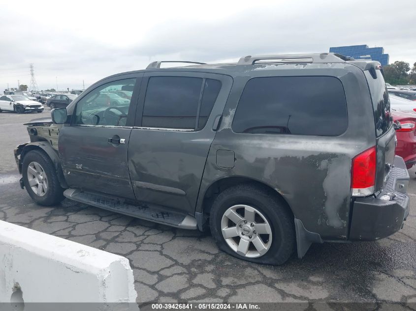 2005 Nissan Armada Le VIN: 5N1AA08A85N718836 Lot: 39426841