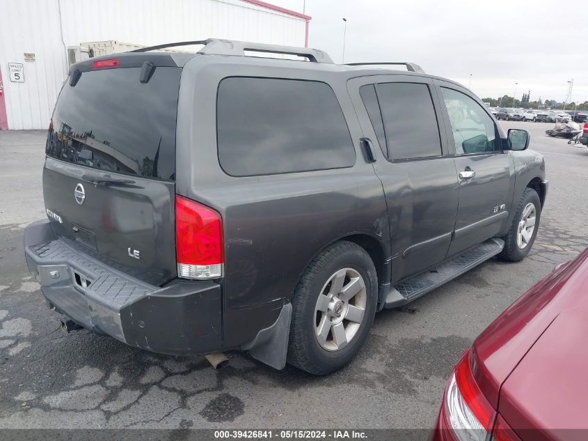 2005 Nissan Armada Le VIN: 5N1AA08A85N718836 Lot: 39426841