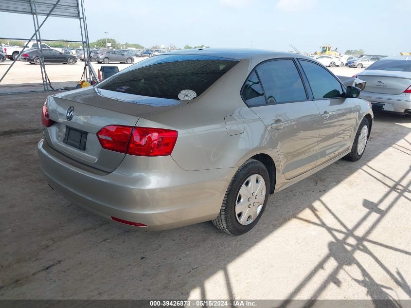 2014 Volkswagen Jetta 2.0L S VIN: 3VW2K7AJ3EM255147 Lot: 39426873