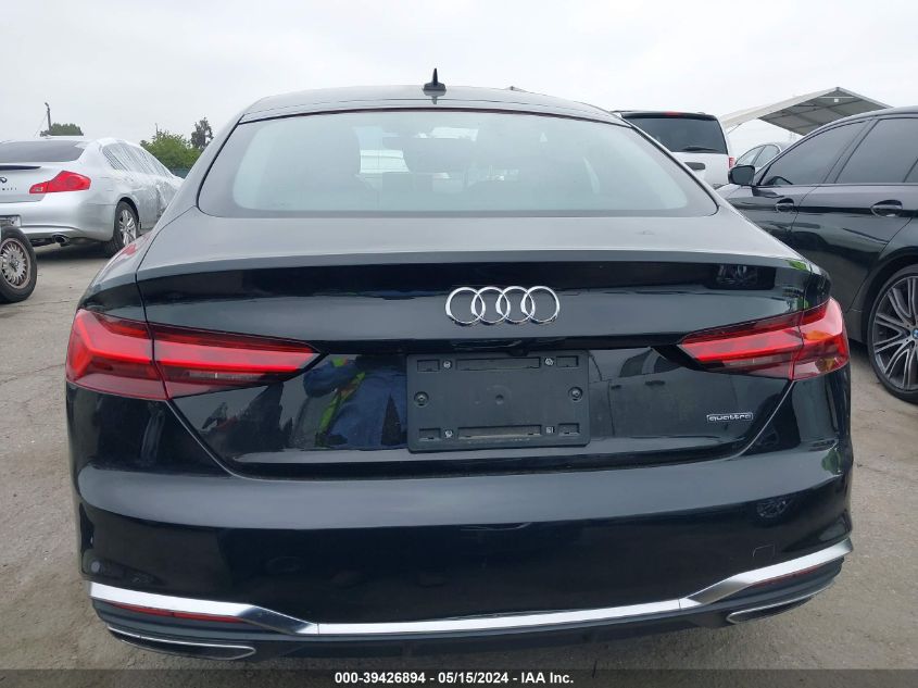 2021 Audi A5 Sportback Premium 45 Tfsi Quattro S Tronic VIN: WAUDACF51MA046260 Lot: 39426894