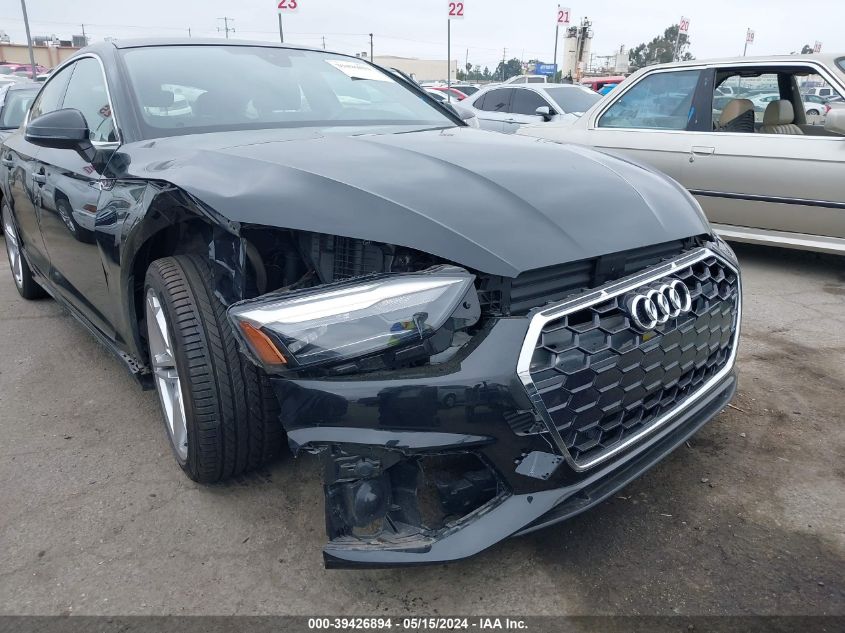 2021 Audi A5 Sportback Premium 45 Tfsi Quattro S Tronic VIN: WAUDACF51MA046260 Lot: 39426894