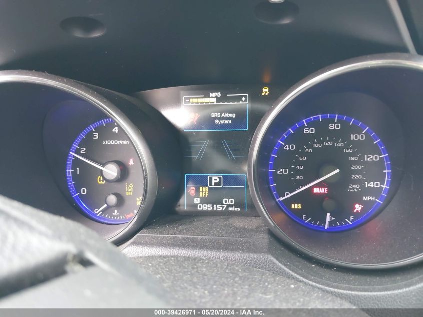 2017 Subaru Outback 2.5I Limited VIN: 4S4BSANC5H3280175 Lot: 39426971