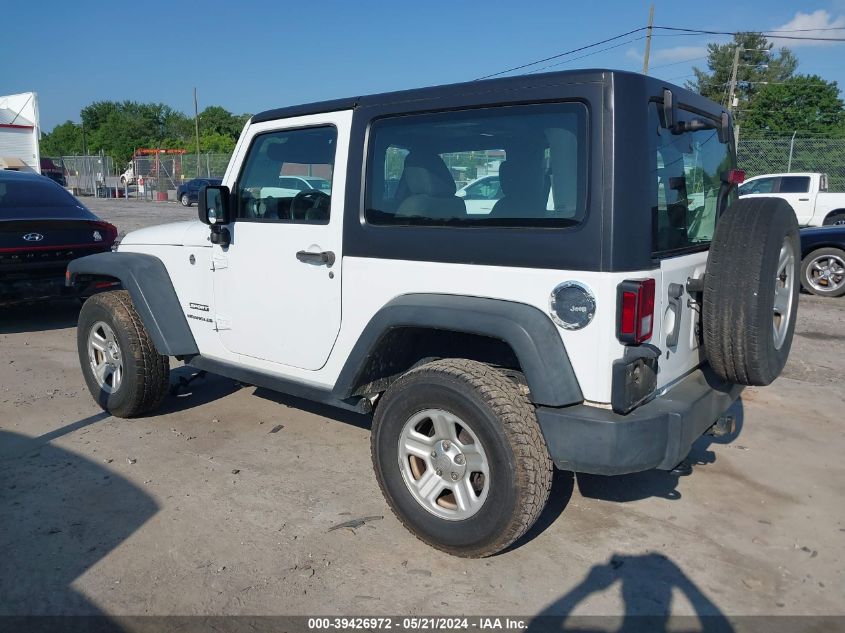 2016 Jeep Wrangler Sport VIN: 1C4AJWAG9GL105662 Lot: 39426972