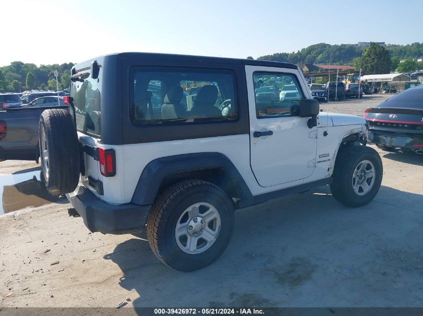 2016 Jeep Wrangler Sport VIN: 1C4AJWAG9GL105662 Lot: 39426972