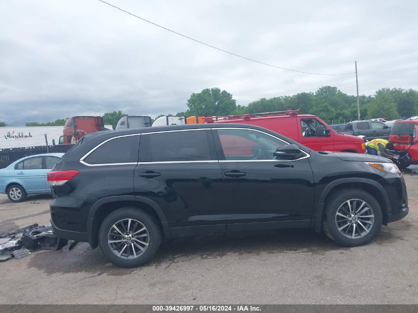 2019 Toyota Highlander Xle VIN: 5TDJZRFH2KS626564 Lot: 39426997