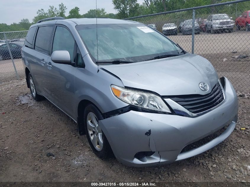 2011 Toyota Sienna Le V6 VIN: 5TDKK3DC0BS134225 Lot: 39427015