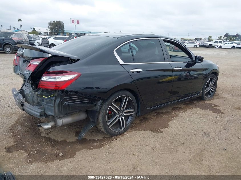 2016 Honda Accord Sport VIN: 1HGCR2F5XGA188954 Lot: 39427026