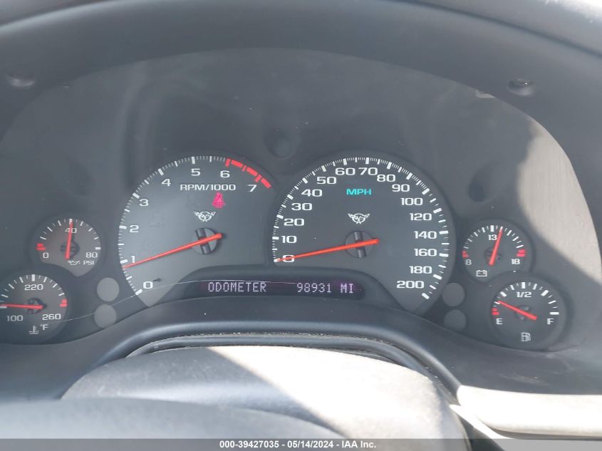 1998 Chevrolet Corvette VIN: 1G1YY22G0W5104672 Lot: 39427035