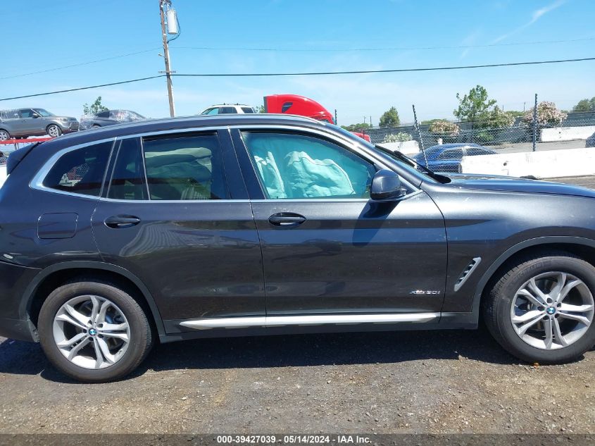 2018 BMW X3 xDrive30I VIN: 5UXTR9C5XJLD57279 Lot: 39427039