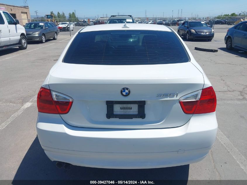 2006 BMW 325I VIN: WBAVB13506KX39358 Lot: 39427046