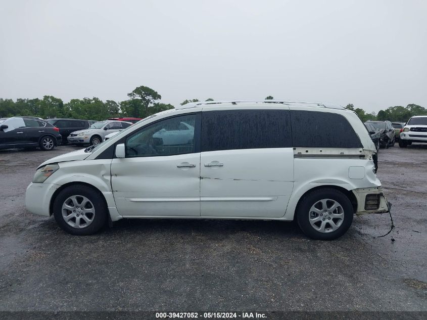 2008 Nissan Quest 3.5 S VIN: 5N1BV28UX8N108682 Lot: 39427052