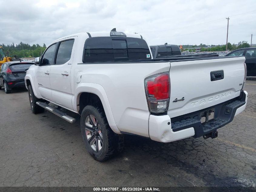 2017 Toyota Tacoma Limited VIN: 3TMGZ5AN8HM072956 Lot: 39427057