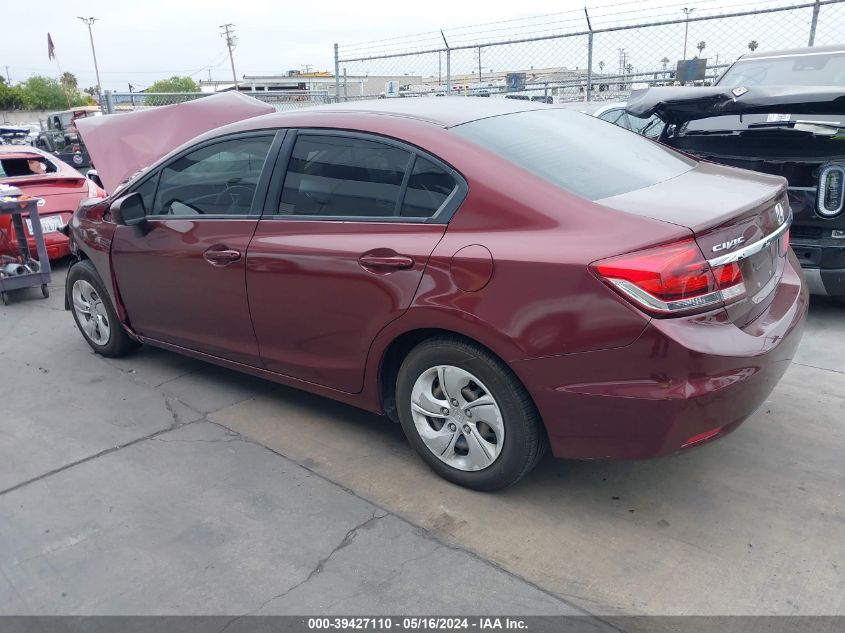 2014 Honda Civic Sedan Lx VIN: 19XFB2F5XEE208288 Lot: 39427110