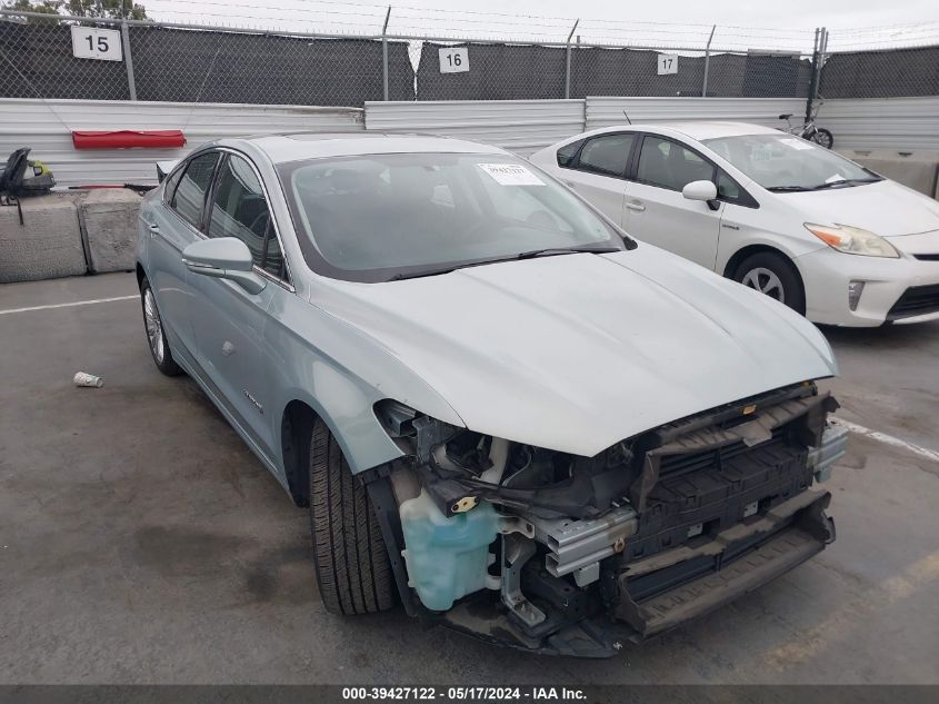 2013 Ford Fusion Hybrid Se VIN: 3FA6P0LU3DR324852 Lot: 39427122