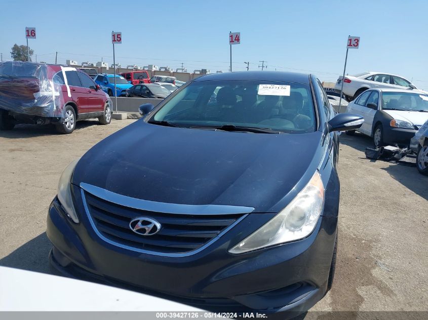 2014 Hyundai Sonata Gls VIN: 5NPEB4AC9EH829207 Lot: 39427126