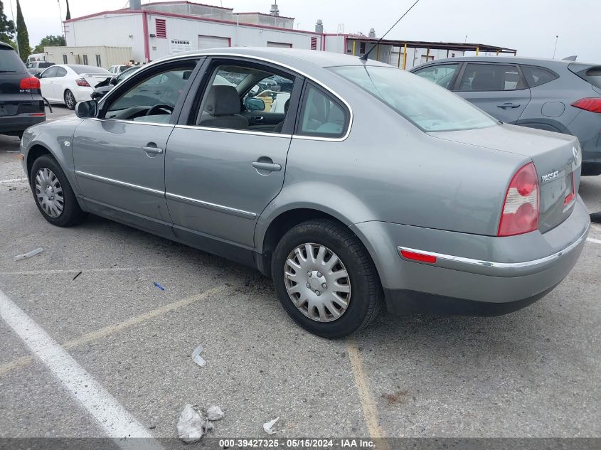 2003 Volkswagen Passat Gl VIN: WVWMD63B03P118017 Lot: 39427325