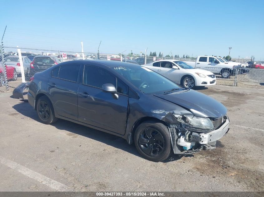 2013 Honda Civic Lx VIN: 19XFB2F57DE227458 Lot: 39427393