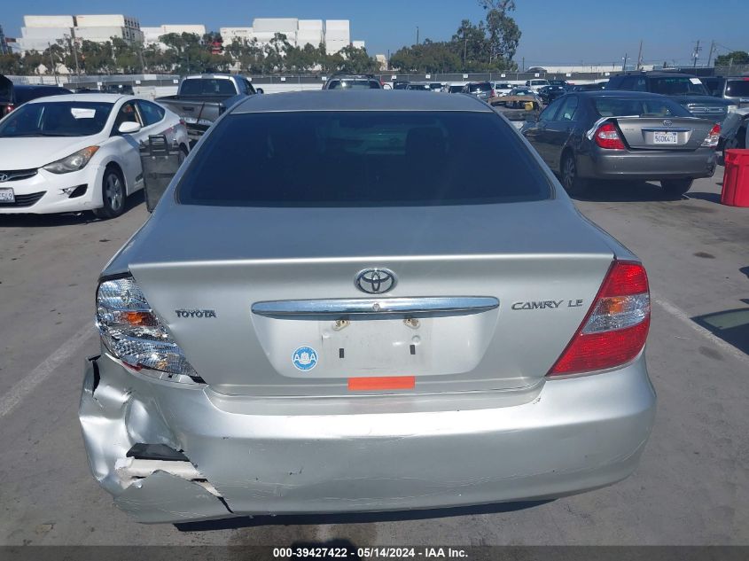 2003 Toyota Camry Le VIN: 4T1BE32K63U750439 Lot: 39427422