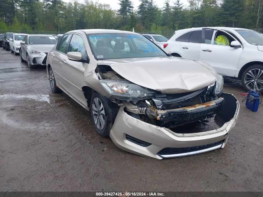 2013 Honda Accord Lx VIN: 1HGCR2F34DA201529 Lot: 39427425