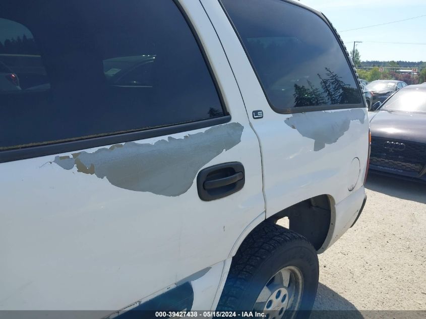 2001 Chevrolet Tahoe Ls VIN: 1GNEC13T01R183185 Lot: 39427438