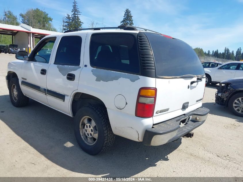 2001 Chevrolet Tahoe Ls VIN: 1GNEC13T01R183185 Lot: 39427438