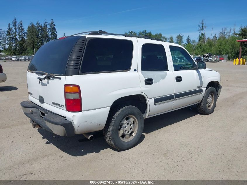 2001 Chevrolet Tahoe Ls VIN: 1GNEC13T01R183185 Lot: 39427438