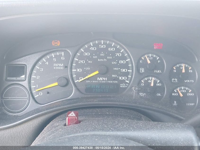 2001 Chevrolet Tahoe Ls VIN: 1GNEC13T01R183185 Lot: 39427438