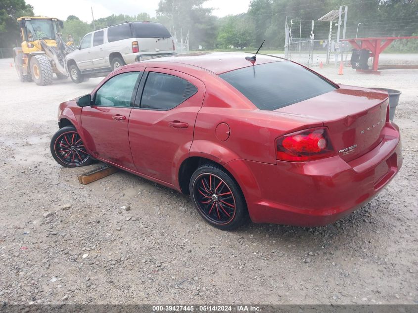 2014 Dodge Avenger Se VIN: 1C3CDZAB1EN216217 Lot: 39427445